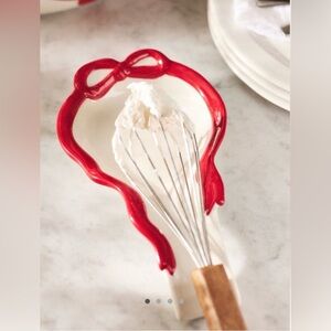 Anthropologie NWT Benedita Bow Stoneware Spoon Rest